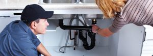 Plumber sink drain repair
