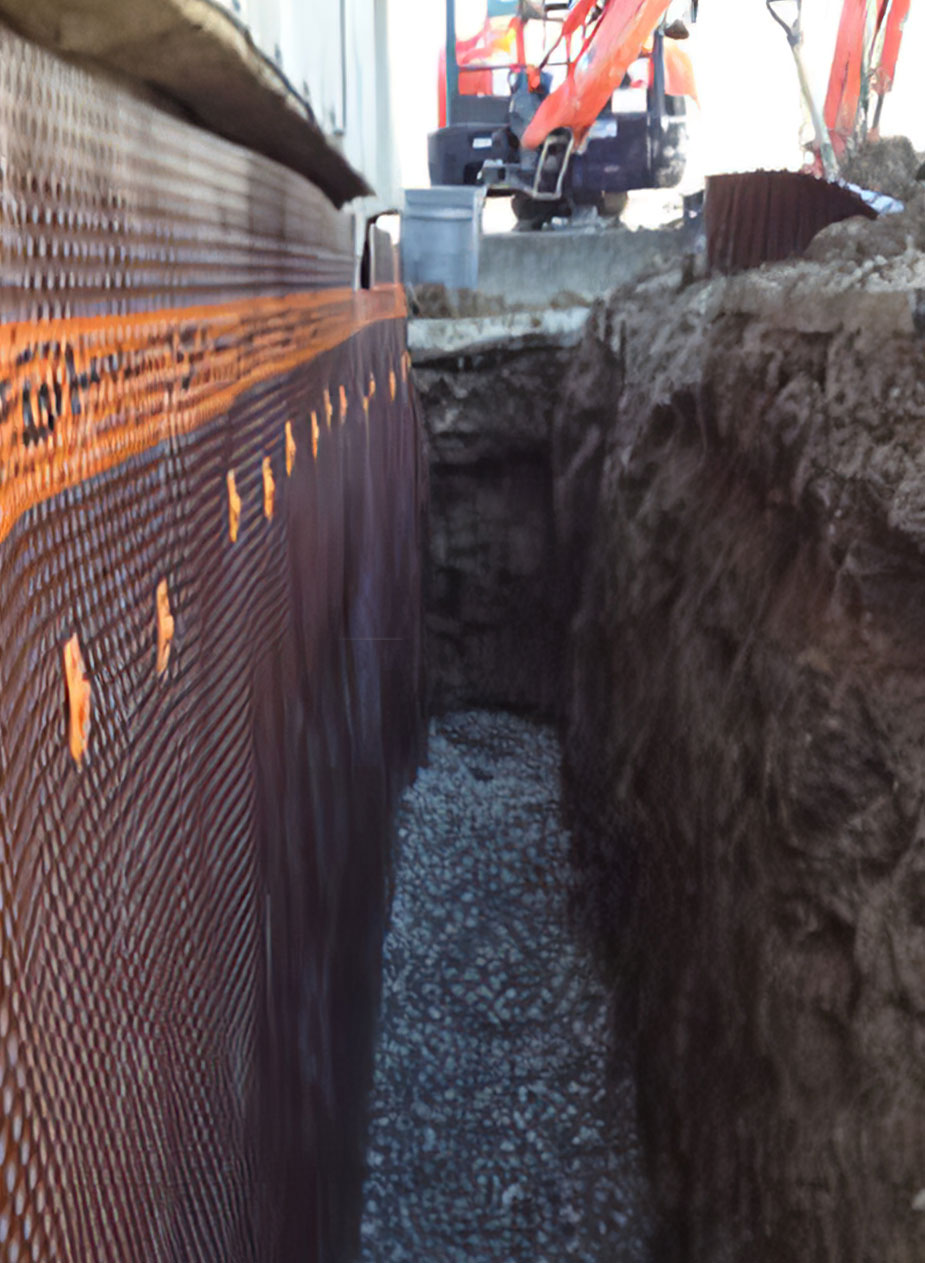 basement waterproofing project in Toronto