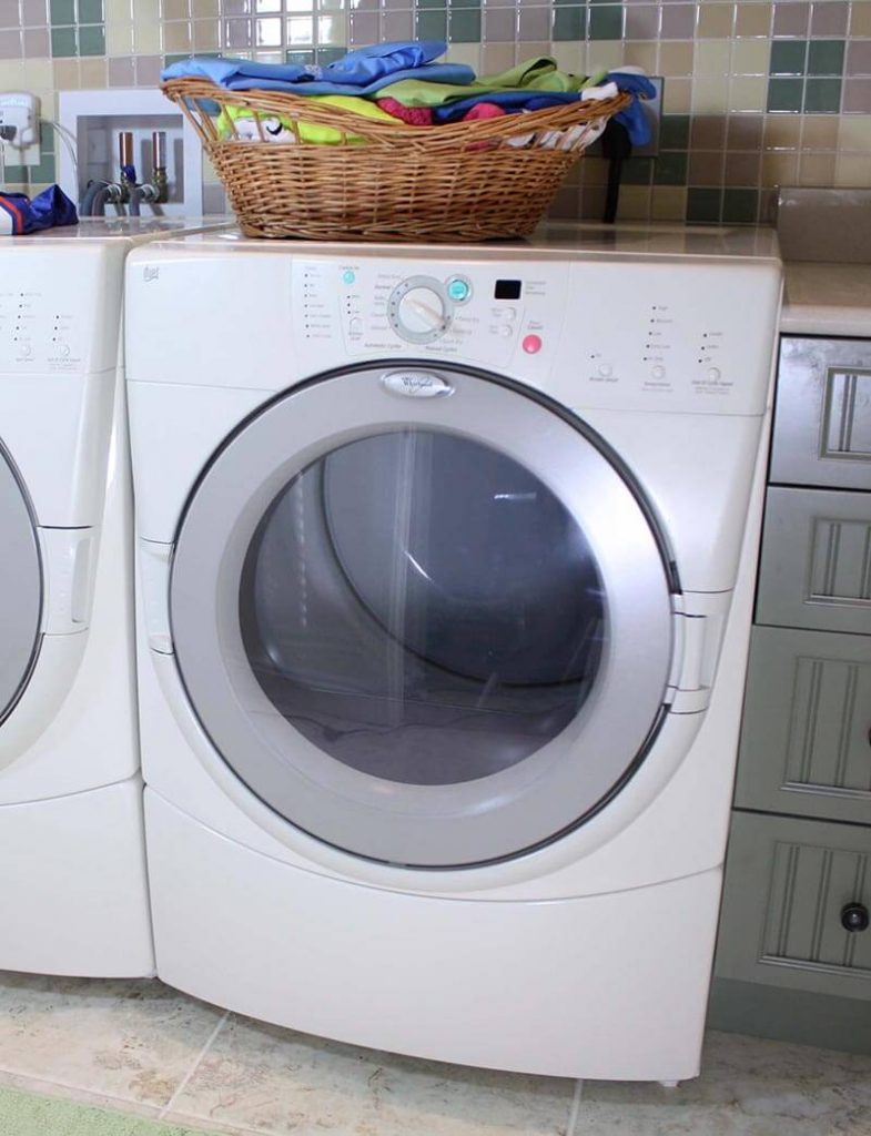 dryer in basement