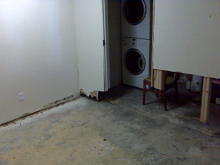 leaky basement dampening drywall