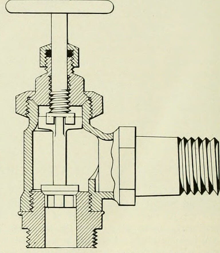 illustration of a stop check valve