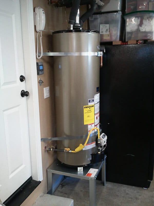 newly installed water heater