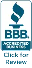 Better Business Bureau logo accredited business badge