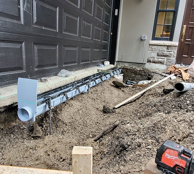 drain job in progress