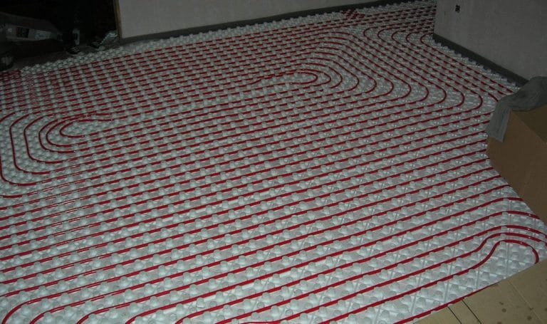 installed radiant in floor heating