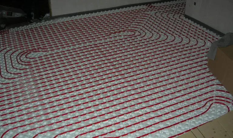 installed radiant in floor heating