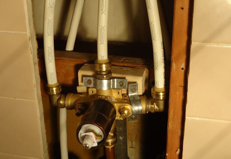 add a valve plumbing