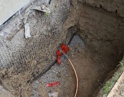 main water line entry to the house